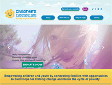 Tablet Screenshot of childrensfoundation.org
